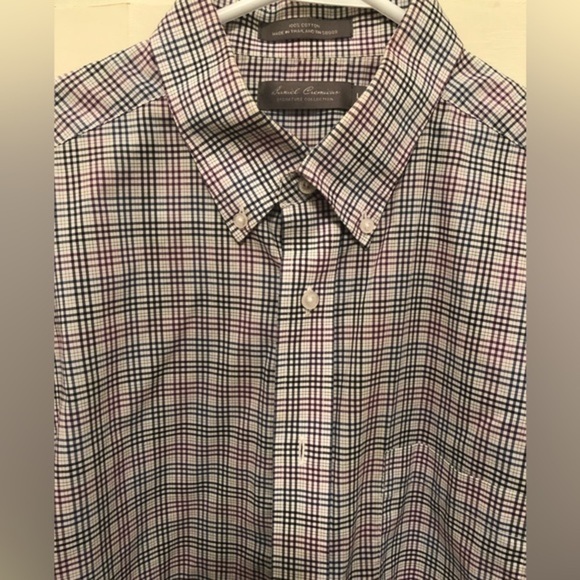 Daniel Cremieux checkered, short sleeve button down untucked shirt size Large - Picture 4 of 6